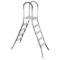 myPOOL Poolleiter Edelstahl weiß 120 cm