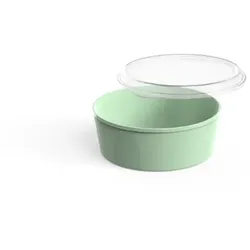 Food-Bowl grün 750ml mit Deckel circ Nette Mehrweg©