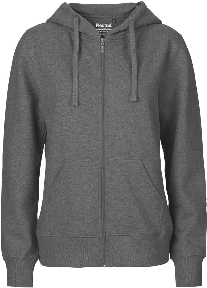 Neutral Damen Bio Kapuzen Sweatjacke O83301 dark heather M