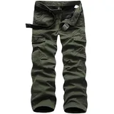 ZMNKH Taktische Cargohose mit Mehreren Taschen Softshellhose für Herren, warmes Fleecefutter, Skihose - 3XL