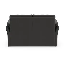 DOMO collection 2-Sitzer DOMO COLLECTION "Pina, schmale Armlehnen, mit Federkern, kompakt & elegant", grau, B:159cm H:95cm T:88cm, 100% Polyester, Sofas, Hoher Sitzkomfort, Luxus-Microfaser Lederoptik, grau, Breite 159 cm