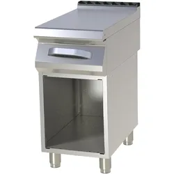 A&S polarny Gastro Arbeitsplatte Arbeitstisch 400x730x900mm Standgerät mit Unterbau Edelstahl