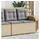 vidaXL Gartenbank 114 x 58 x 67 cm Beige