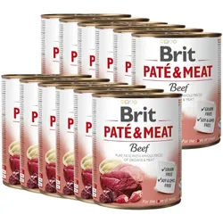 BRIT PATE & MEAT BEEF 12x800g