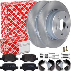 Febi Bremsscheiben + Beläge + Handbremse Hinten Passen Für Mercedes W169 W245: Bremsbelagsatz, Scheibenbremse A.b.s.: 37146 Abakus: 23102022 Aisin: Bp