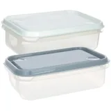 neuetischkultur Frischhaltedose transparent 0,5 l 2-teiliges Set