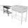Westerholt Beistelltisch 100 x 50 cm Edelstahl Silber