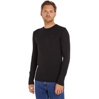 Tommy Jeans Langarmshirt TJM ORIGINAL RIB LONGSLEEVE TEE Schwarz (Tommy Black), L