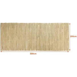 casa.pro Sichtschutzmatte Bambus 200 x 500 cm Natur
