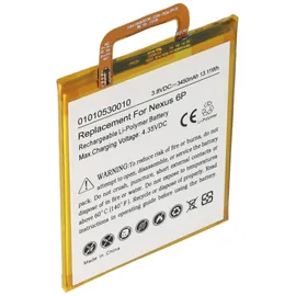 AccuCell Akku passend für Google Nexus 6P, Nexus 6P A1, Nexus 6P A2 Huawei Angler, H1511, H1512