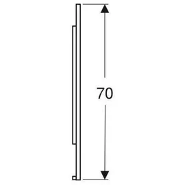 Geberit Option Plus 160x70cm, Alu elox., dir./ind. Beleucht.