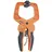 Jorgensen Ratschenzwinge Metall 25 cm grau