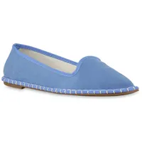 VAN HILL Damen Slip Ons in Blau,