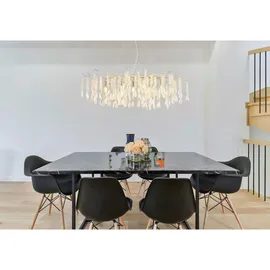 GLOBO Deckenleuchte Luster - Kinga Metall Silber