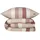 SCHIESSER Kris Kariert Beige-Rot 135 x 200 cm + 80 x 80 cm