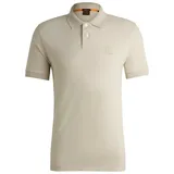 Boss Herren Passenger Slim-Fit Poloshirt aus Stretch-Baumwolle mit Logo-Aufnäher Hellbeige XXL