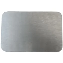 Wiedemann Kerzen Teller Edelstahl matt 20,5x14 cm