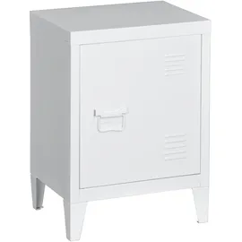 [en.casa] Nachtschrank Inari 30 x 40 x 57 cm Weiß
