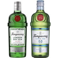 Tanqueray London Dry Gin, 700ml + Tanqueray 0.0%, 700ml