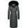 Navahoo Damen Wintermantel Warmer Steppmantel lang mit Kapuze Umay Stormy Blue Gr. XL - XL