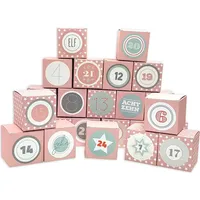 Frau Wundervoll DIY Adventskalender Vorfreude zum Befüllen, Faltschachteln 12x