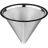 Kaffeeausgießfilter, wiederverwendbar, Edelstahl-Kaffeetropfer, papierloser Kaffeefilter für nachhaltiges Kaffeetrinken