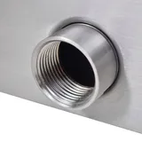 vidaXL Wasserfall Edelstahl 30 cm