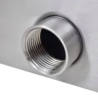 vidaXL Wasserfall Edelstahl 30 cm