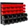 Tectake Kleinteilemagazin Polypropylen 64 cm x 38 cm x 17,5 cm schwarz
