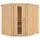 Karibu Sauna Lilja - 68 mm Systemsauna - 230 Volt Plug & Play-Ohne Ofen-Ohne Dachkranz- Energiesparende Saunatür