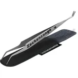 InstrumenteNrw Zeckenzange Profi Zeckenpinzette für Hunde Katzen Spitzpinzette 2-Seitig mit Zeckenhaken Spitz und Fein aus Edelstahl Zecken Pinzette Splitterpinzette Zeckenentferner