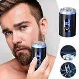 Changtai Mini Electric Shaver, Portable Pocket Travel Shaver, Capsule Razor, USB Rechargeable Rasierer Tragbarer Waschbarer Elektrorasierer, Nass- und Trockenrasierer Beard Trimmer für Zuhause Reisen