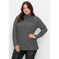 Sheego Ringelshirt in schwarz-weiß | Gr.: 48/50