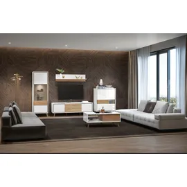 OTTO home Vitrine Vida 195 x 64 x 40 cm Weiß