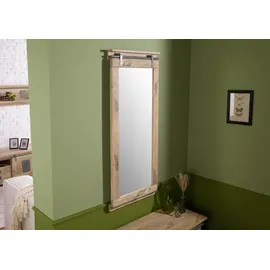 Massivmoebel24 Spiegel Mango 59x6x145 whitewash lackiert RAILWAY #3010