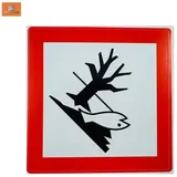 TRIZERATOP Warnschild Dieselkraftstoff 10 x 10 cm bunt