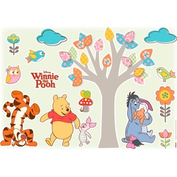 KOMAR Wandtattoo „Winnie Pooh Nature Lovers“ Wandtattoos (BH): 5070 cm Gr. B/H: 50 cm x 70 cm, Tiere-Baum, bunt Wandtattoos Natur