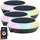 Lunartec 4er Set Solar-Outdoor-Leuchte LED 90lm wetterfest IP65 RGB-CCT-LEDs