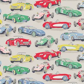 Cath Kidston Vliestapete Vintage Cars 64 cm 10 m mehrfarbig 1