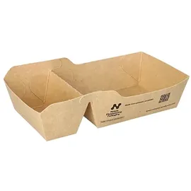conpax Snacktrays Pappe 3,5 cm x 7 cm x 14,5 cm 120 St. Braun