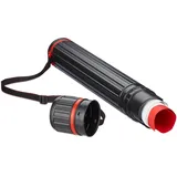 Relaxdays Zeichenrollenköcher ausziehbar 45-72 cm Schwarz/Rot Ø 7 cm