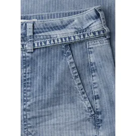 STREET ONE mid Waist Wide Leg Jeans mit Streifen Muster