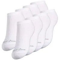 Yenita® Sneakersocken 8 Paare Weiß 31-34