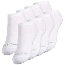 Yenita® Sneakersocken 8 Paare Weiß 31-34