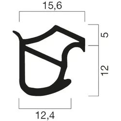 Türdichtung A 1601 -  grau