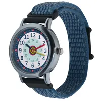 Anio3 Armbanduhr Kinder Lernuhr - Kinderuhr zum Lernen der Uhrzeiten ab 6 Jahre, wasserdicht bis 5 bar, Kinderuhr für Jungen und Mädchen, blau