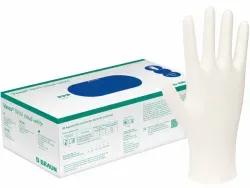 B. Braun Vasco® Nitril cloud-white Einmalhandschuhe, unsteril 9206210 , 1 Packung = 150 Stück, Größe S