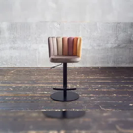 KAWOLA Barhocker JADA Drehstuhl höhenverstellbar Velvet braun
