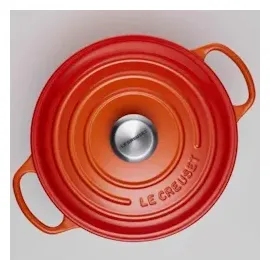 Le Creuset Signature Bräter 22 cm rund schwarz glänzend