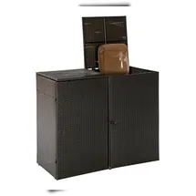 Merxx Mülltonnenabdeckung 111 x 86 x 21 cm braun